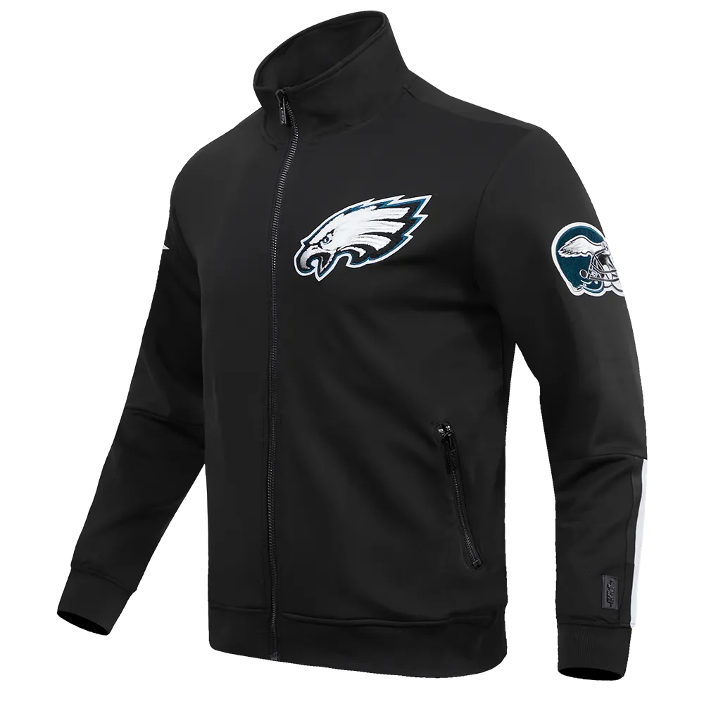 NFL PHILADELPHIA EAGLES PRO TEAM MEN'S TRACK JACKET (BLACK)