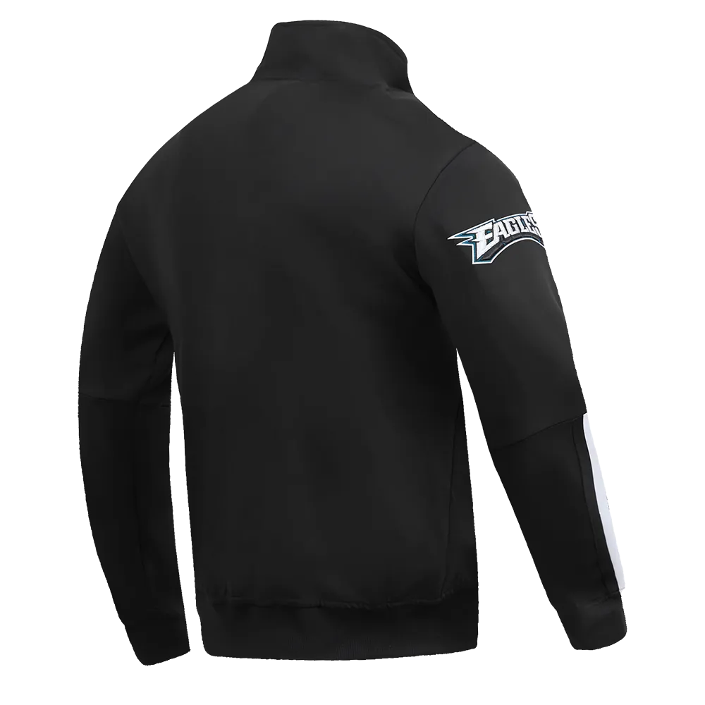 NFL PHILADELPHIA EAGLES PRO TEAM MEN'S TRACK JACKET (BLACK)