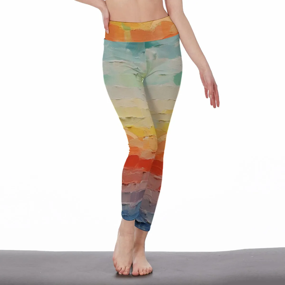 Painted Rainbow |High Waist Leggings