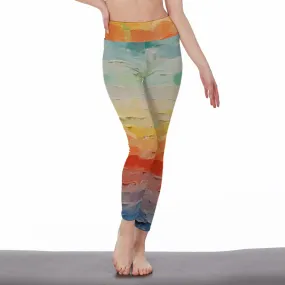 Painted Rainbow |High Waist Leggings