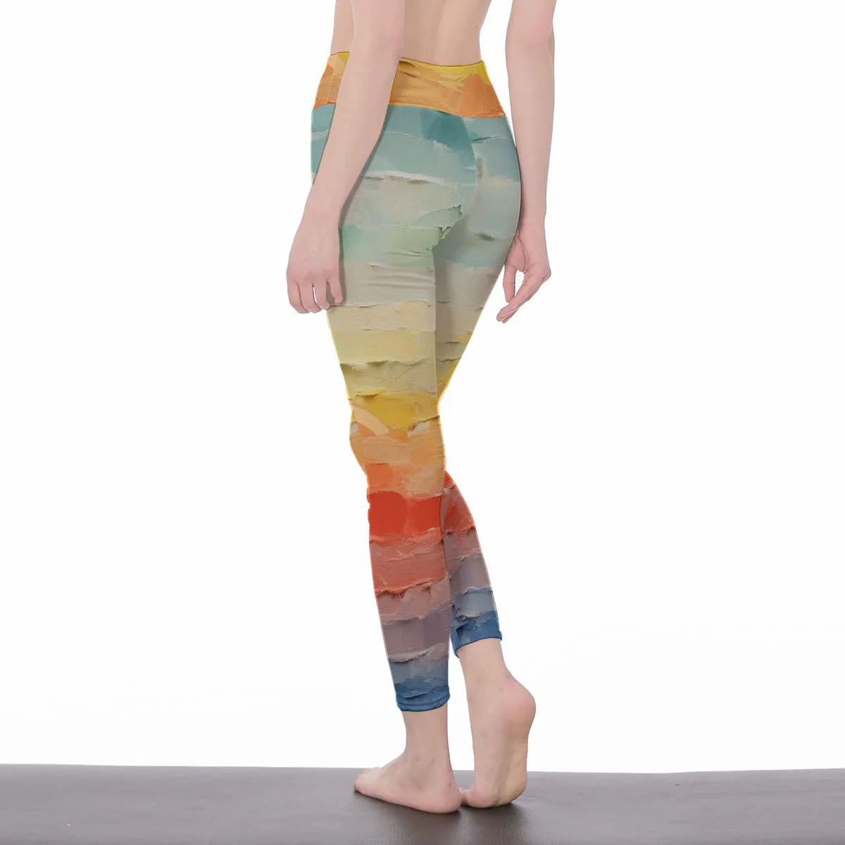 Painted Rainbow |High Waist Leggings