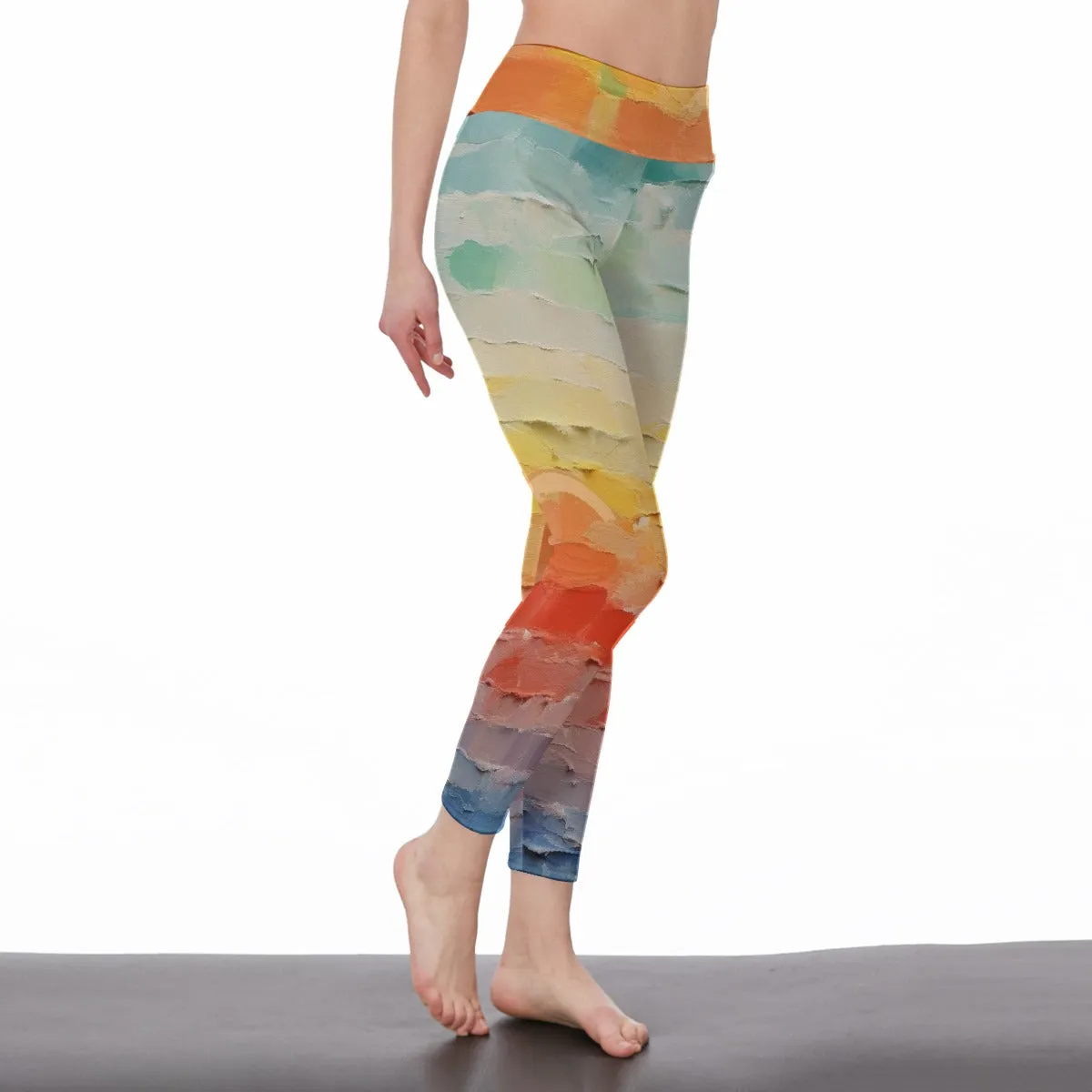 Painted Rainbow |High Waist Leggings