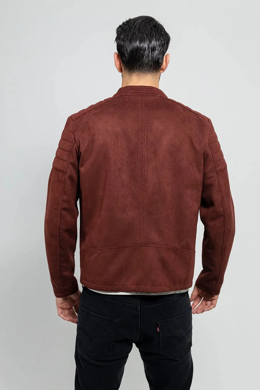 Payton Mens Vegan Faux Suede Jacket