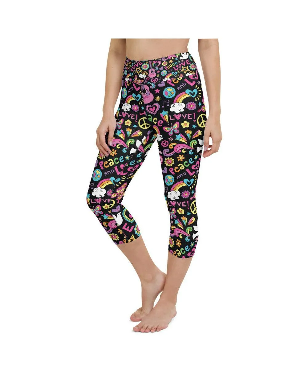 Peace and Love Yoga Capris