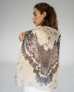 "Hawk" Chiffon Scarf by Zlitay