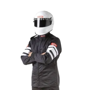 RaceQuip Multi Layer Fire Suit Jacket - Black - Large - 121005