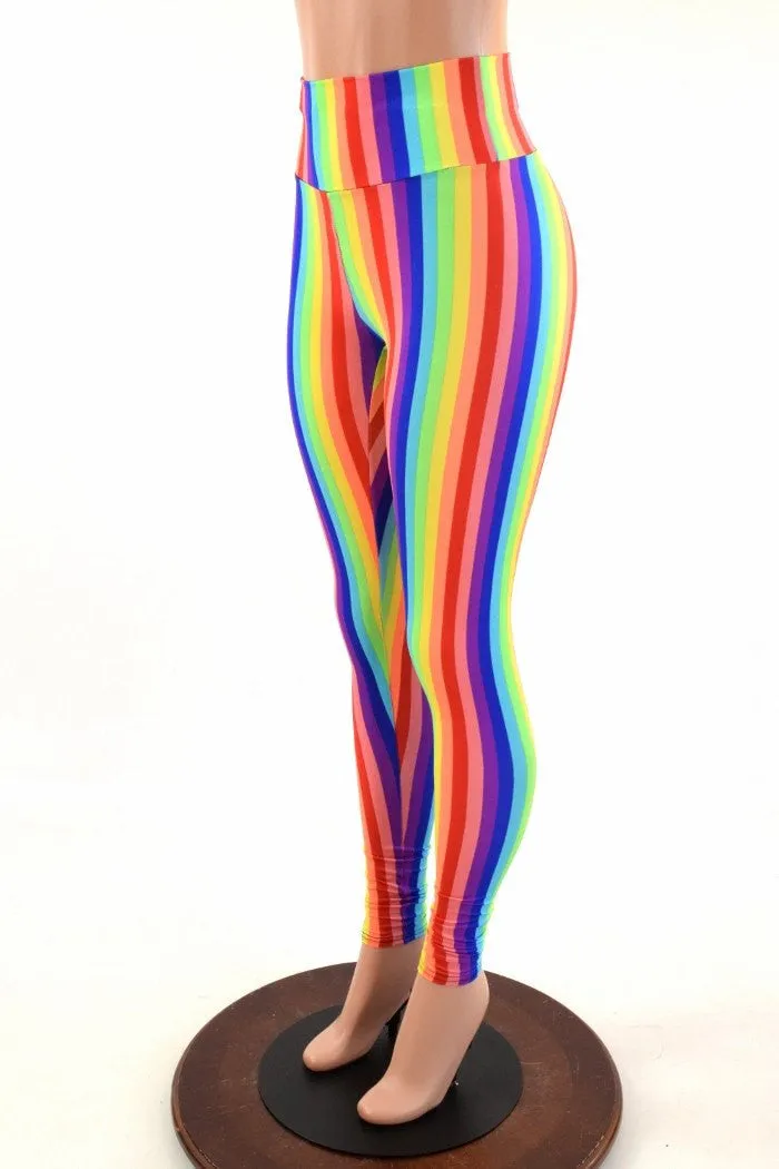 Rainbow High Waist Leggings