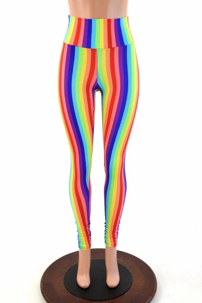 Rainbow High Waist Leggings