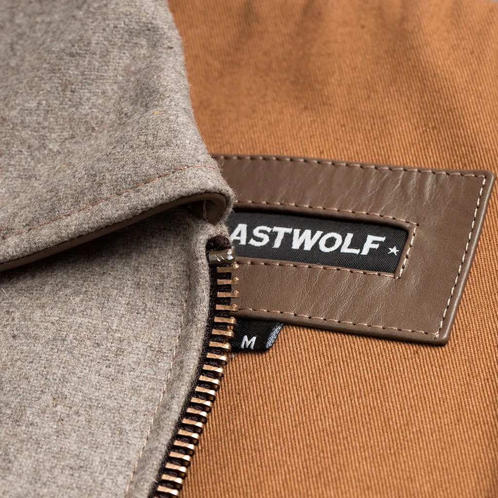 RAINIER MOTO WOOL JACKET - SAND