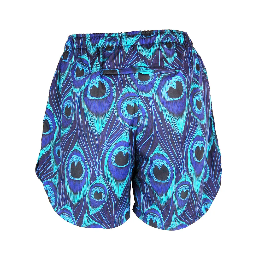 Sale Double Layer Jazzy Shorts | Blue Peacock