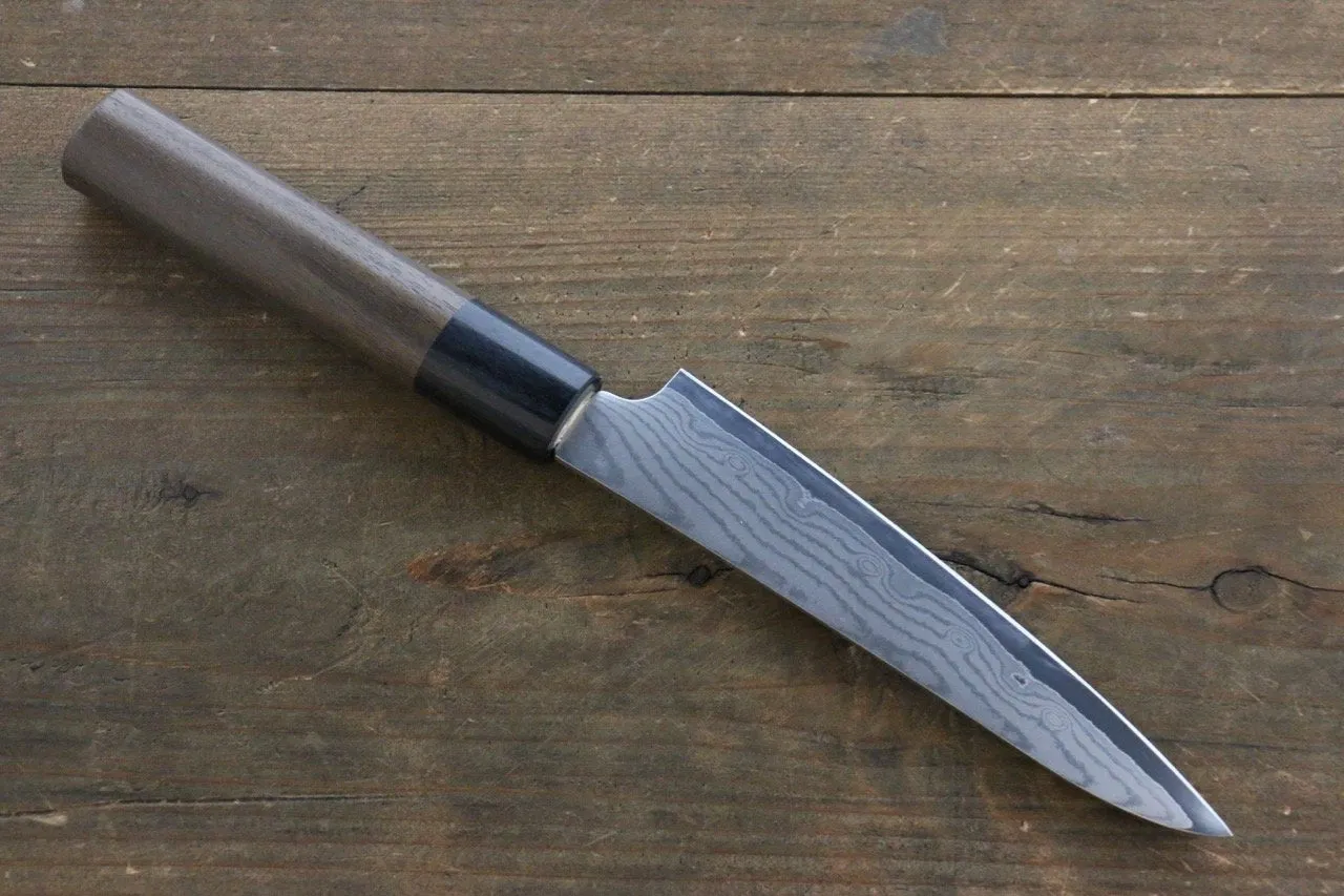 Seisuke VG10 37 Layer Damascus Petty-Utility 130mm Shitan Handle