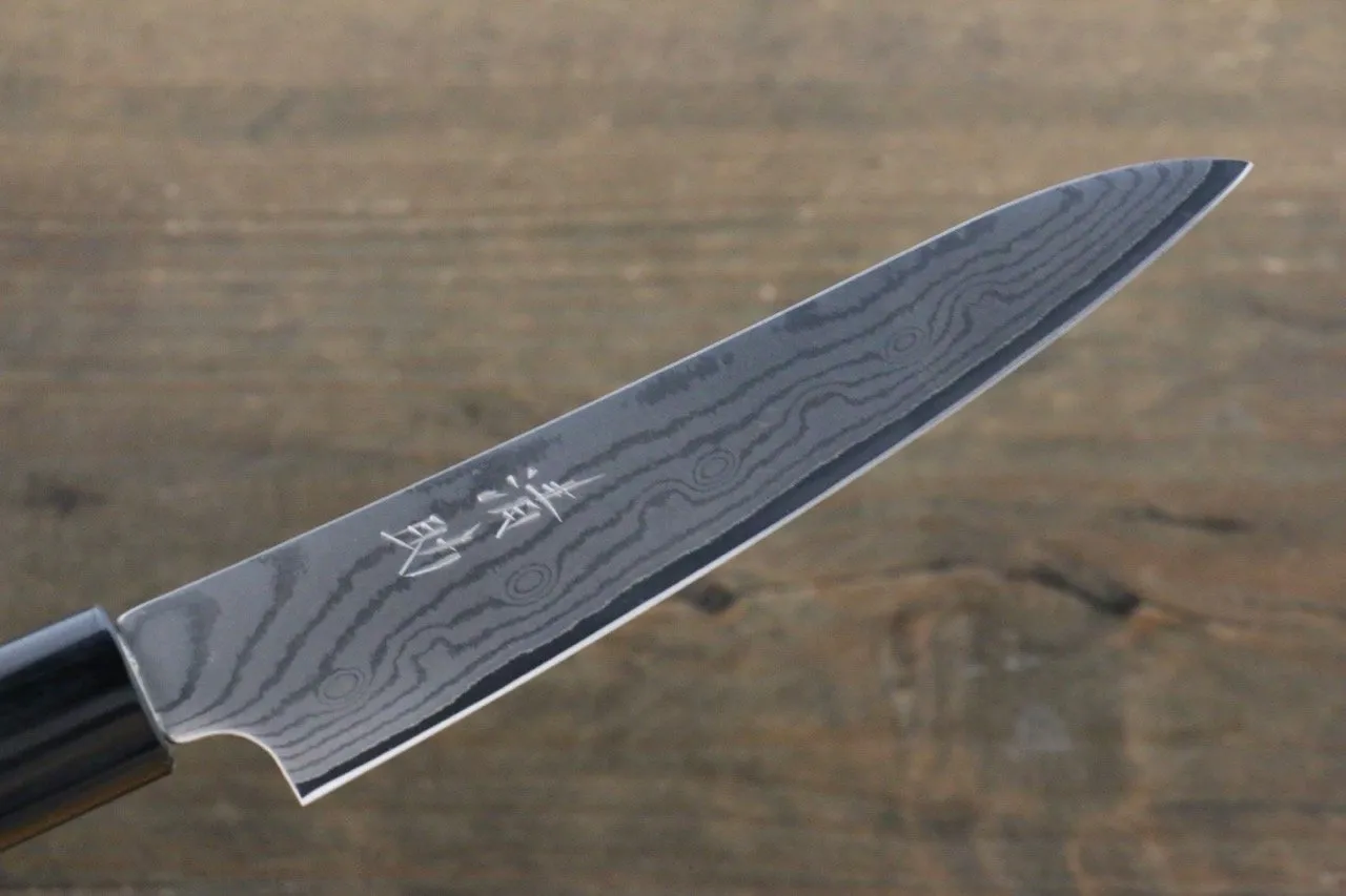 Seisuke VG10 37 Layer Damascus Petty-Utility 130mm Shitan Handle