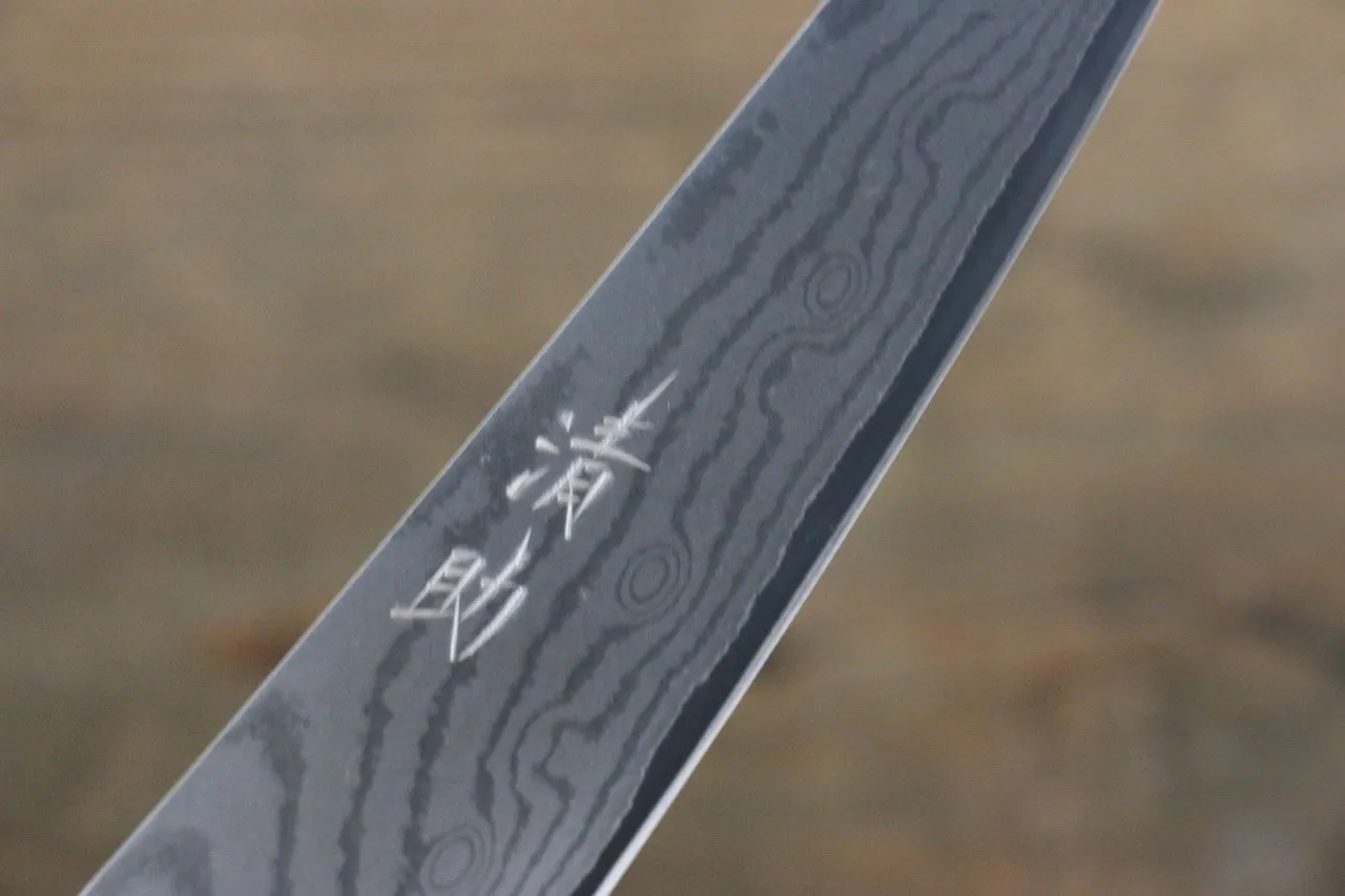 Seisuke VG10 37 Layer Damascus Petty-Utility 130mm Shitan Handle