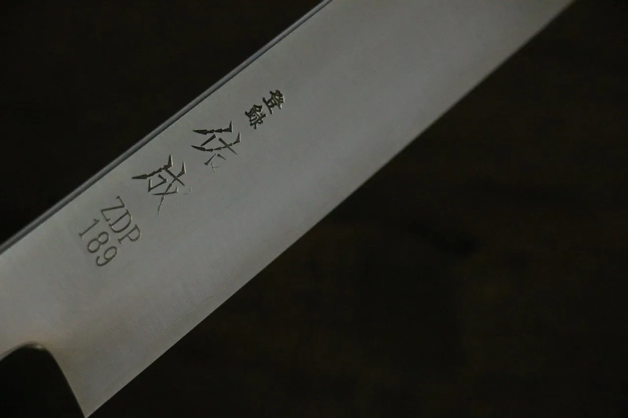 Sukenari ZDP189 3 Layer Sujihiki 240mm Magnolia Handle