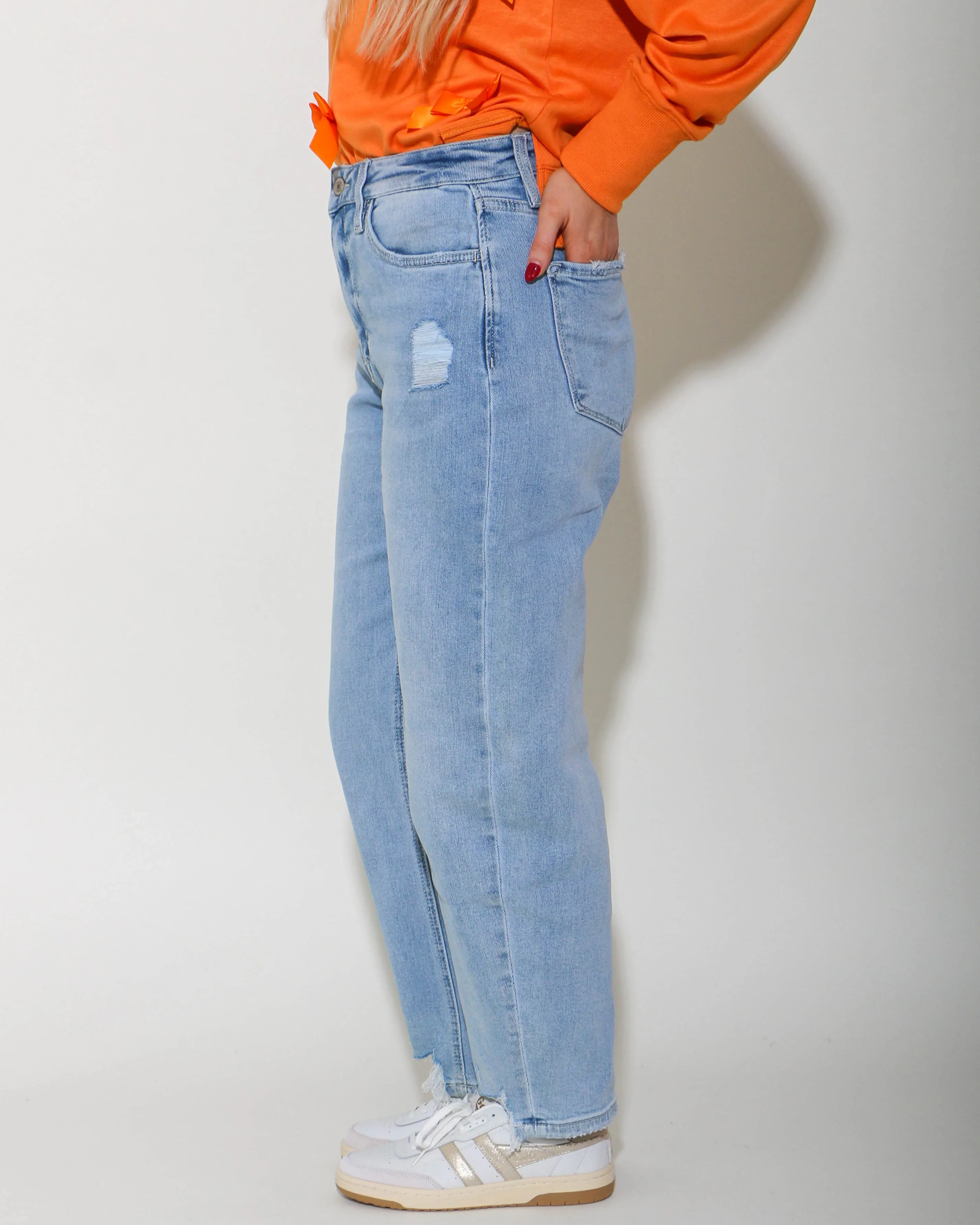 Super High Rise Barrel Jeans