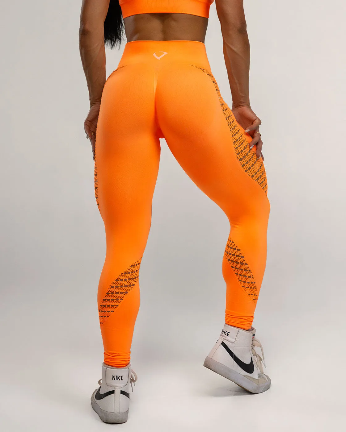 Synergy Neon Orange Seamless Leggings