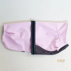 The Rain Paw, raincoat for Dogs, in Pink and Graphite