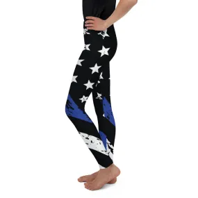 Thin Blue Line Youth Leggings