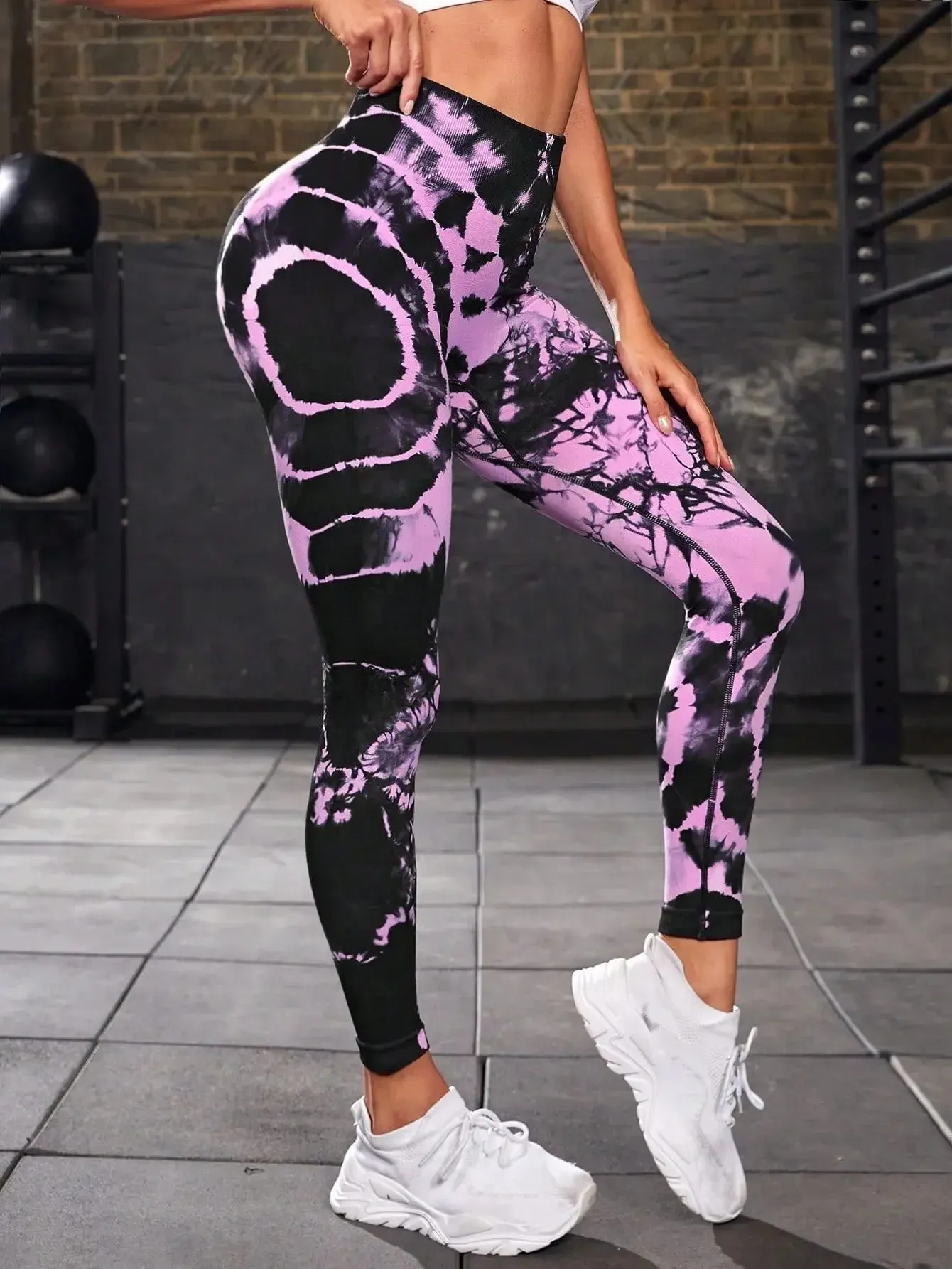 Tie-Dye Seamless High-Waist Leggings, Sculpt & Style | FlexDye