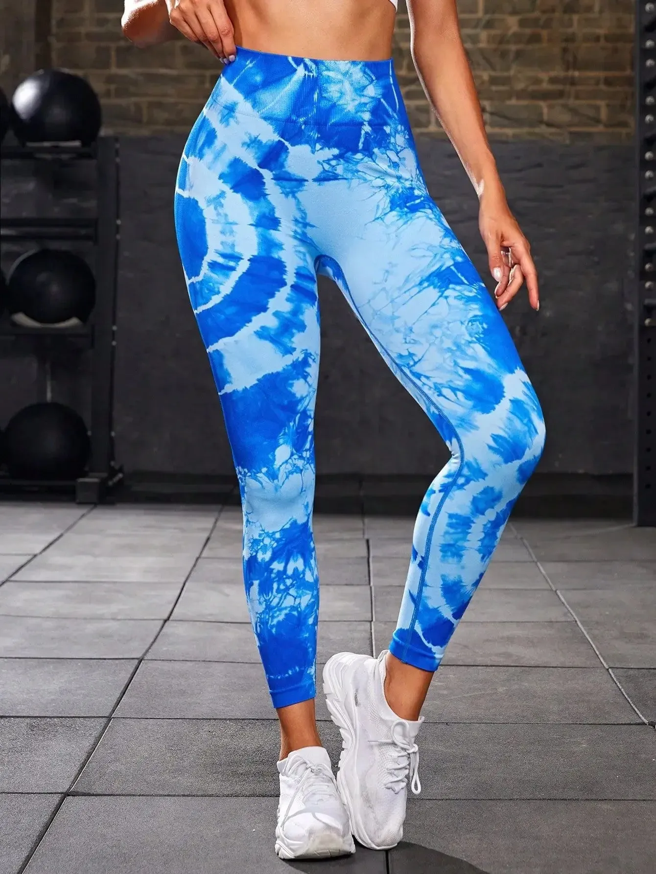 Tie-Dye Seamless High-Waist Leggings, Sculpt & Style | FlexDye