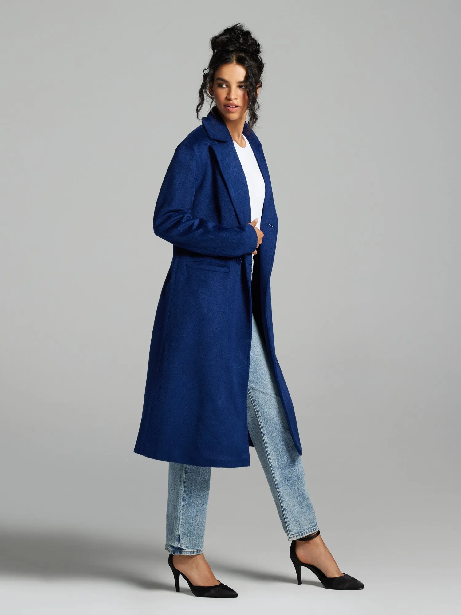 Triana Double-Breasted Wool-Blend Coat