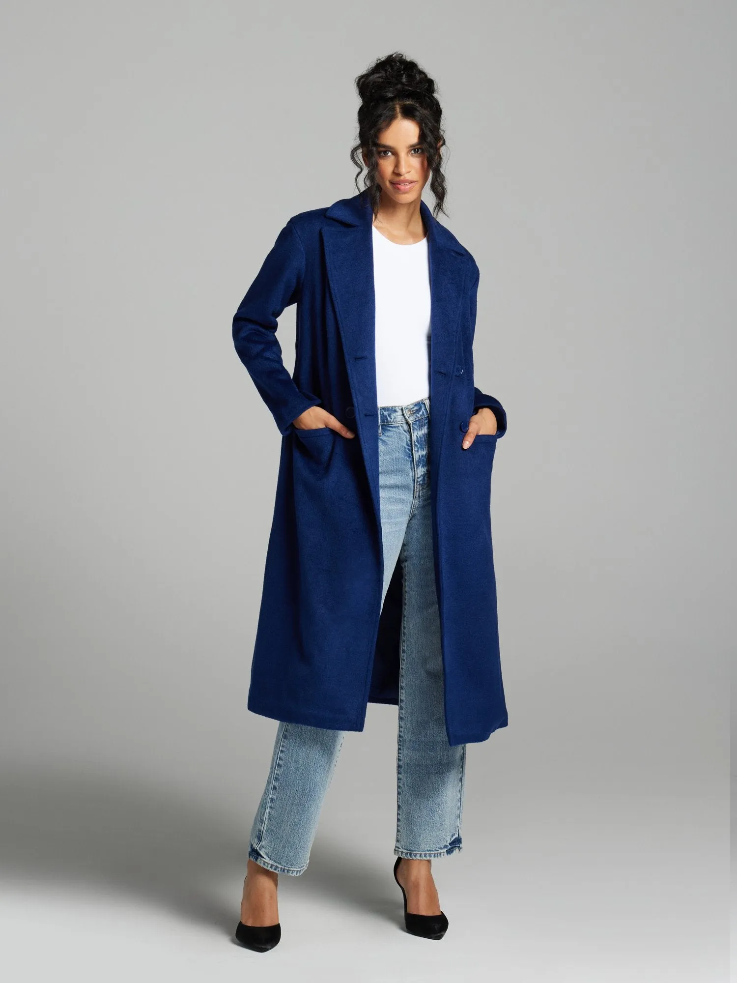 Triana Double-Breasted Wool-Blend Coat