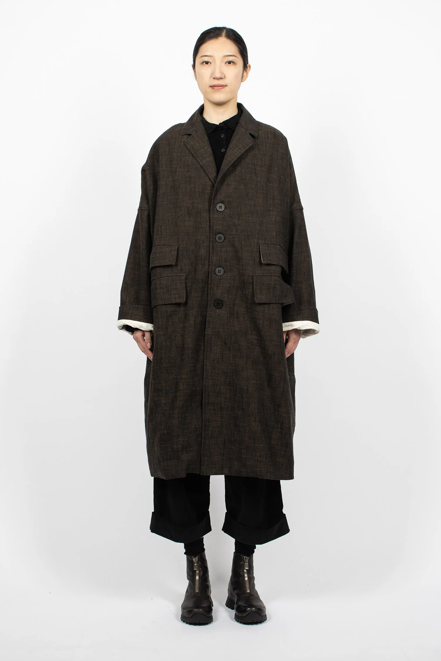 U4545 Loose Coat Nattè Coffee