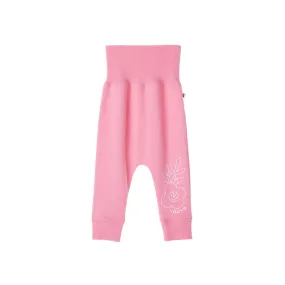 Vauva Baby Girls Flowers High Waist Pants - Pink