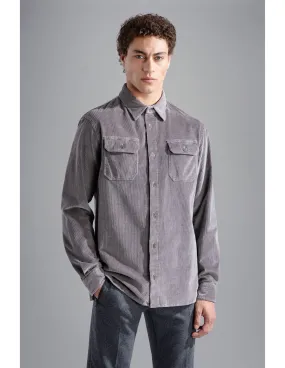 Velvet Overshirt | Graphite