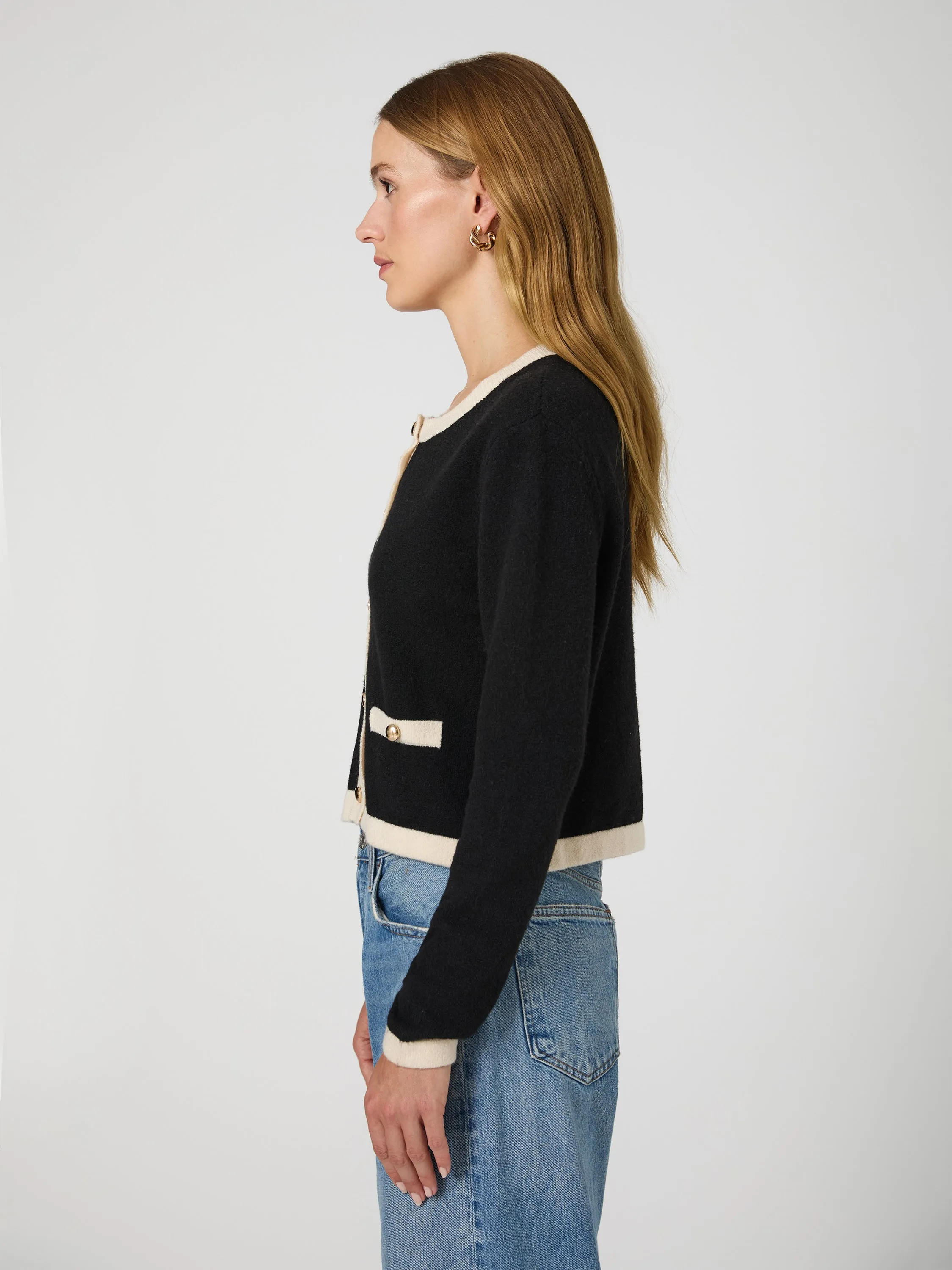 Vhari Contrast Cardigan