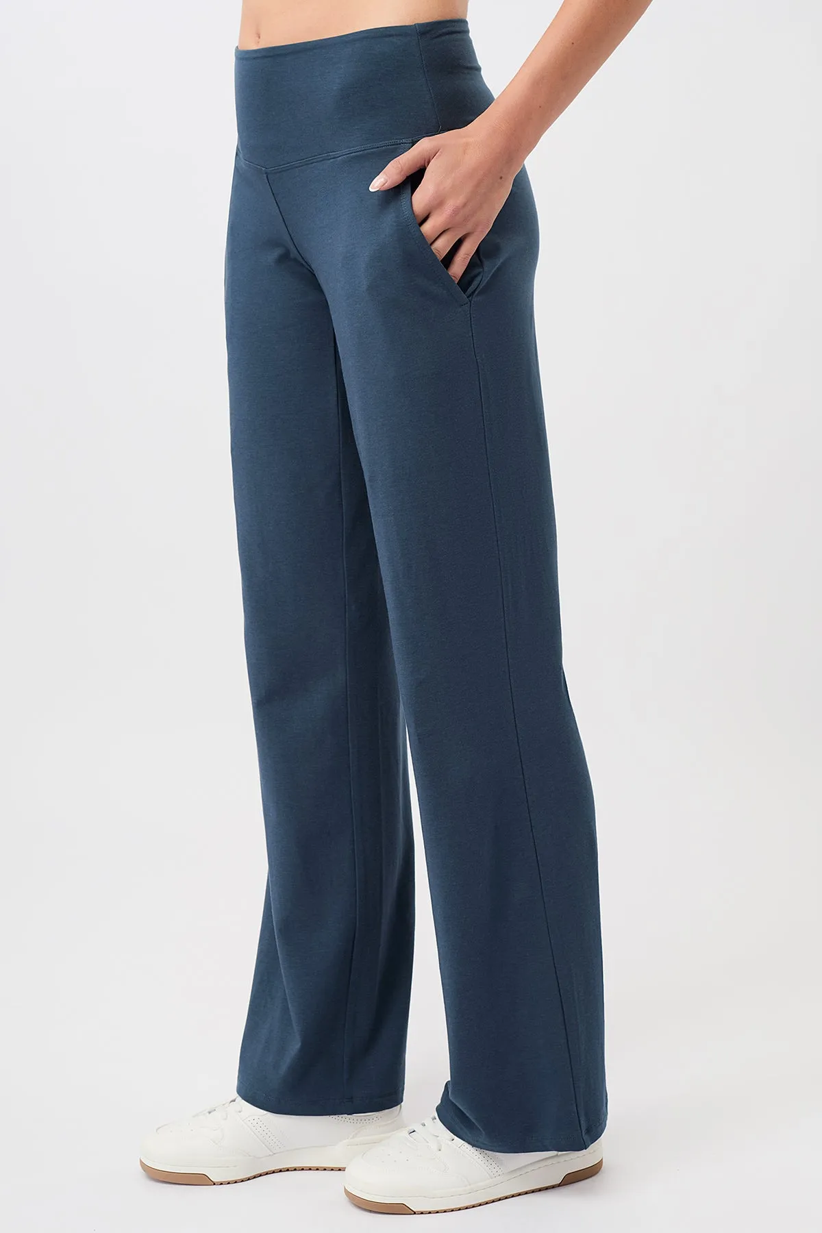 Wide Leg Pants (Dark Peppermint)