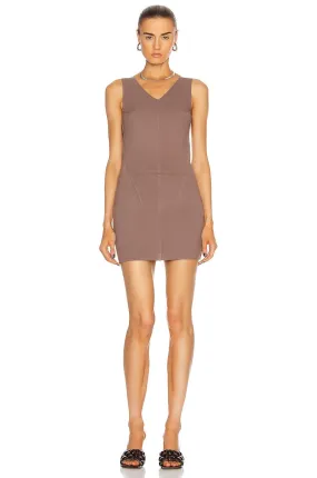 Winnal Backess & V-Neck Khaki Bandage Dress