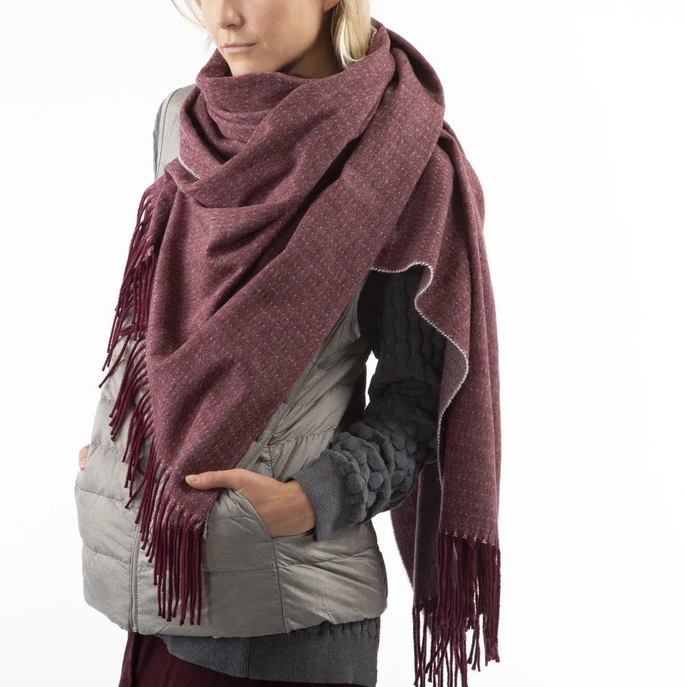 Women's Recycled Scarf with Fringe