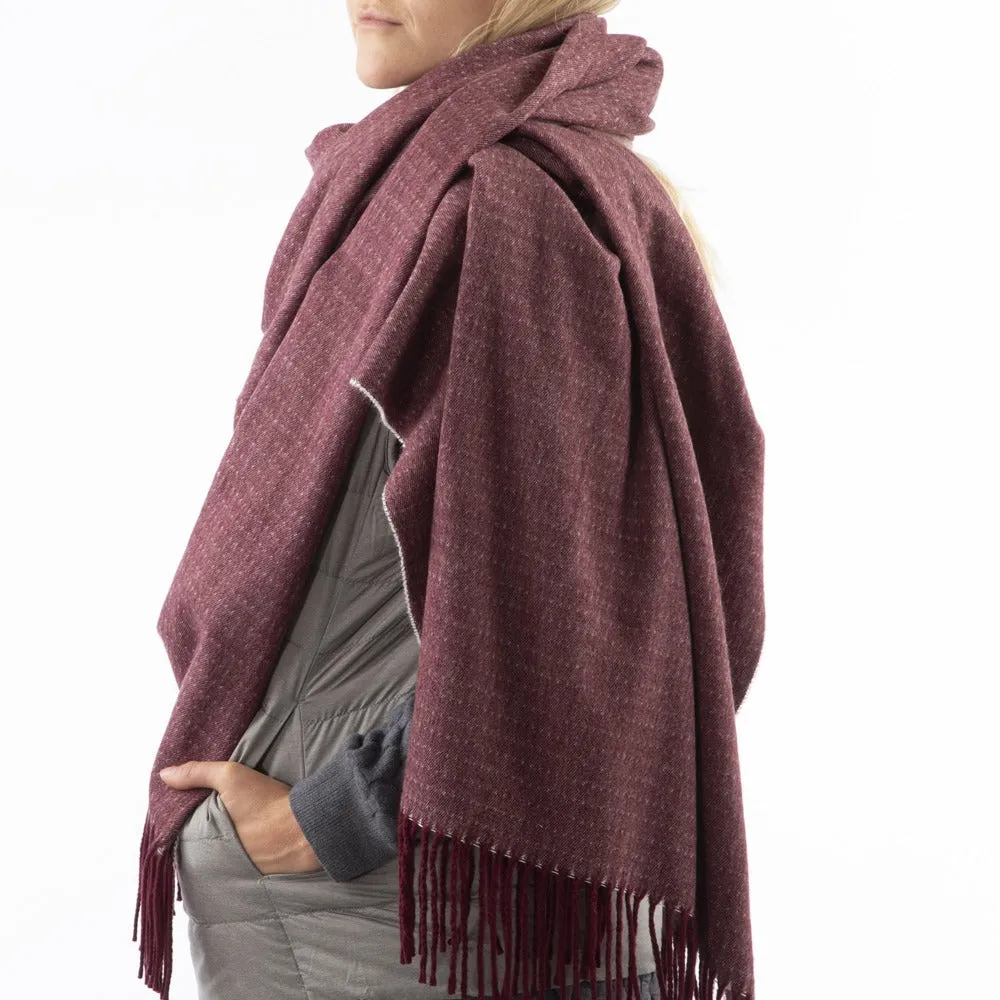 Women's Recycled Scarf with Fringe