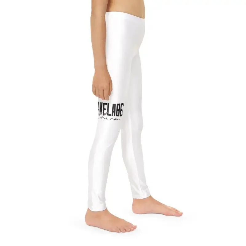 YOUTH Full-Length Leggings | Activewear for Kids, 82% Polyester & 18% Spandex Blend, USA-Made