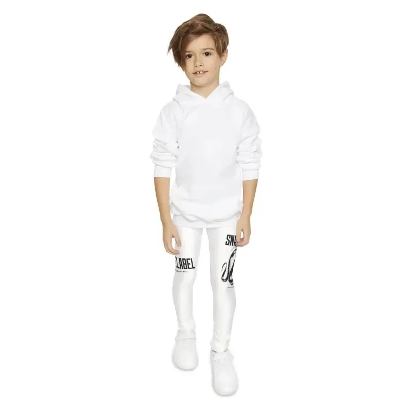 YOUTH Full-Length Leggings | Activewear for Kids, 82% Polyester & 18% Spandex Blend, USA-Made