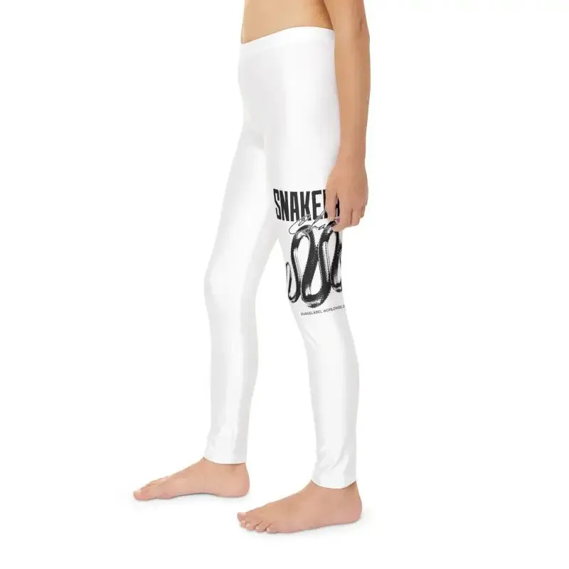 YOUTH Full-Length Leggings | Activewear for Kids, 82% Polyester & 18% Spandex Blend, USA-Made