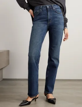 Zurie High Rise Straight Leg Jean, Garnish